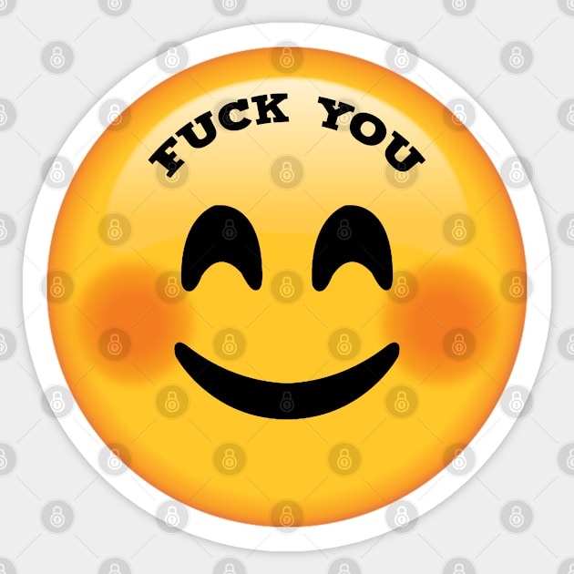 Fuck you emoji Sticker by Qkibrat